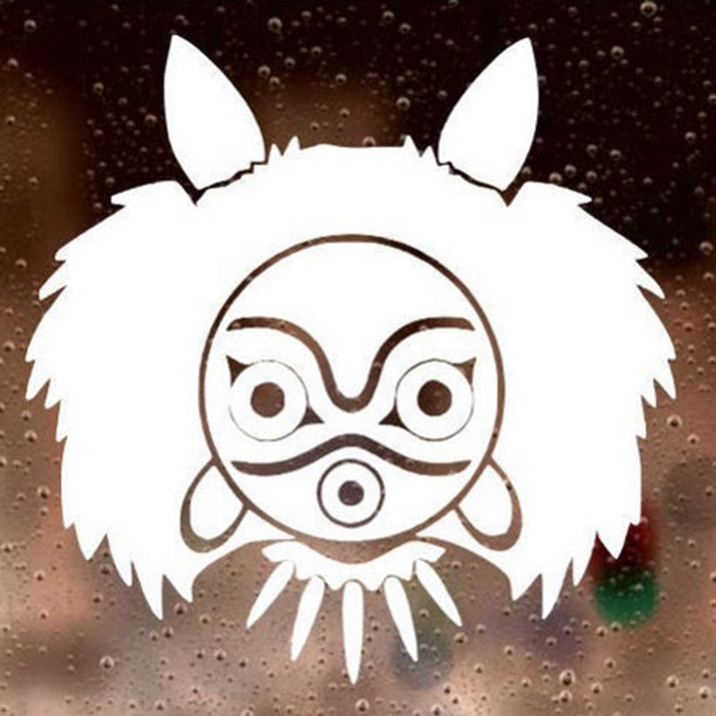 Princess Mononoke 'San's Mask' Vinyl Car Peeker Sticker