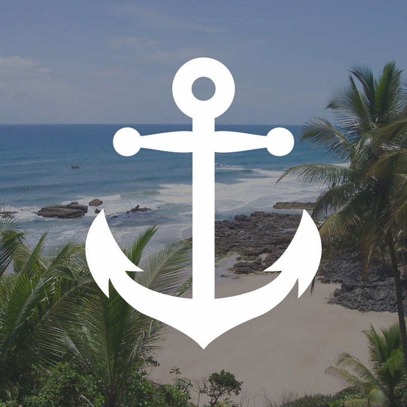 Cool 'Ship Anchor' Vinyl Car Sticker