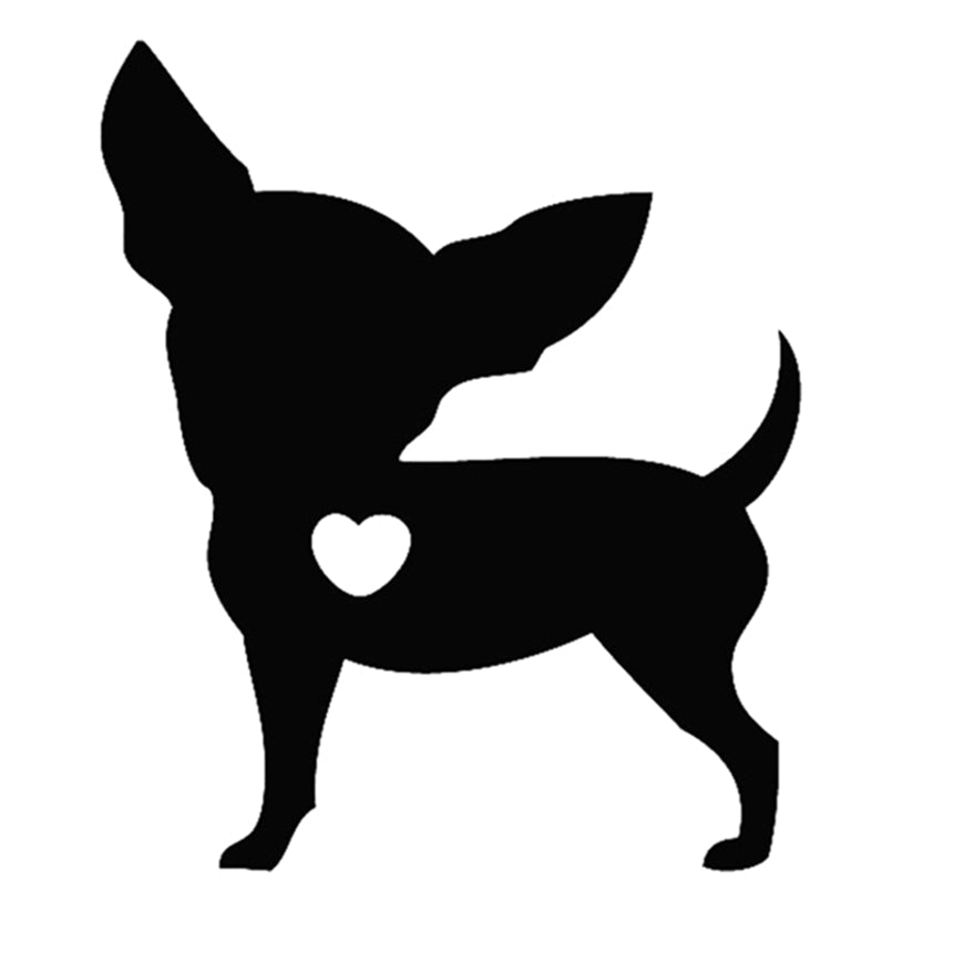 'I Love My Chihuahua Dog' Vinyl Car Sticker