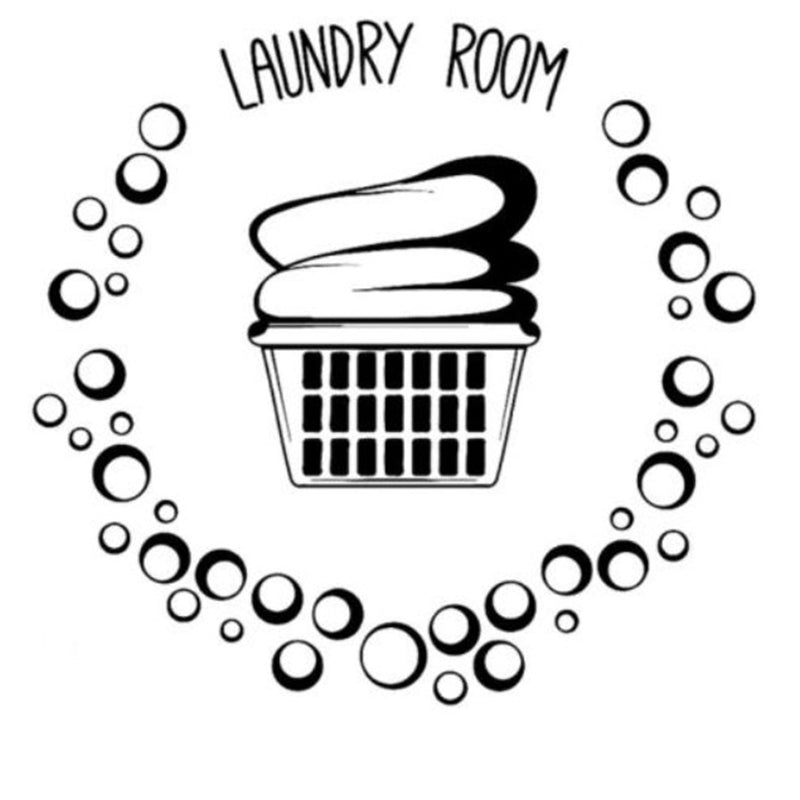 Laundry Room 'Basket Clothes | Bubbles' Vinyl Car Sticker