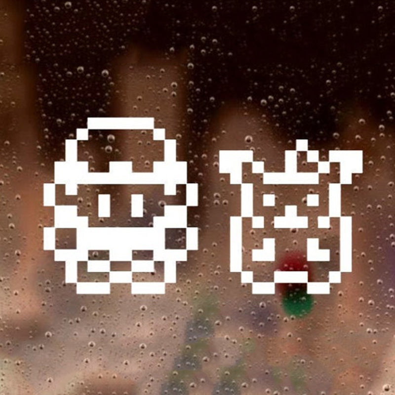 Pokemon Pixel 'Ash & Pikachu' Vinyl Car Sticker