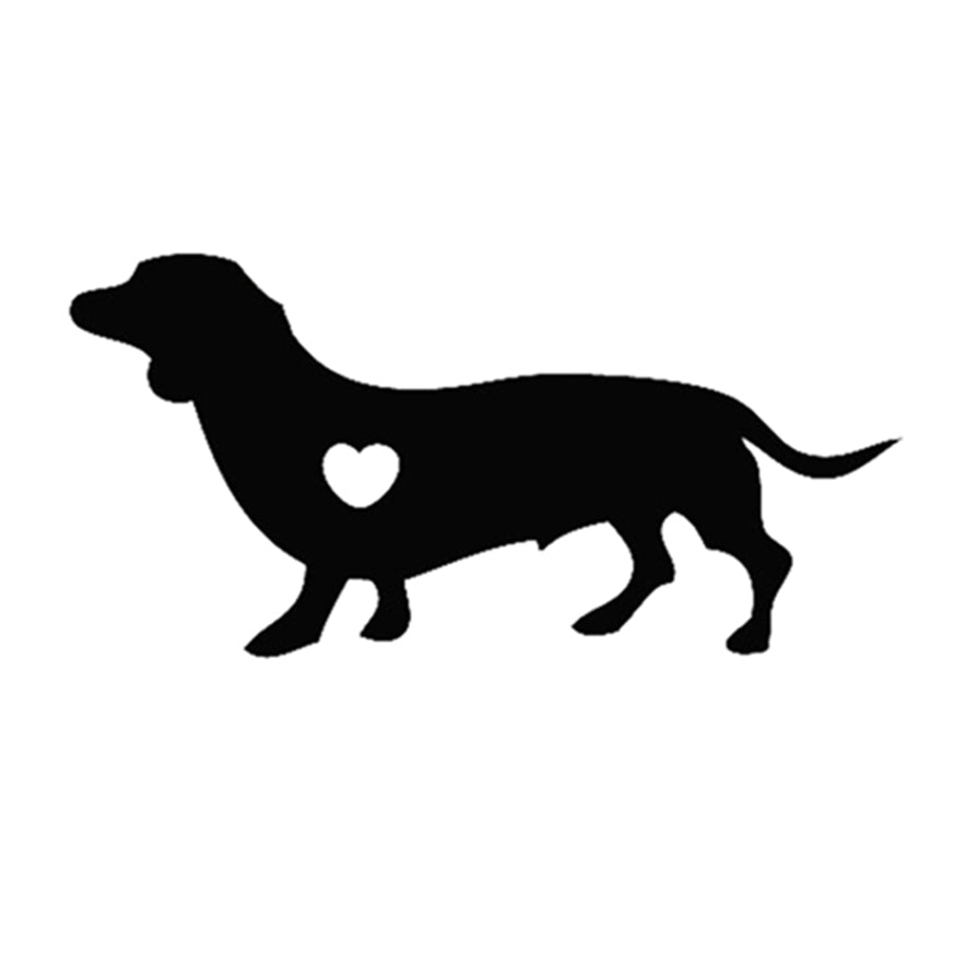 'I Love My Dachshund Dog' Vinyl Car Sticker