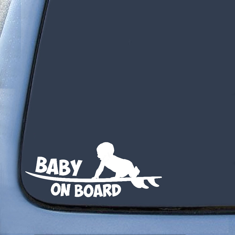 Baby On Board 'Crawling' Vinyl Car Sticker